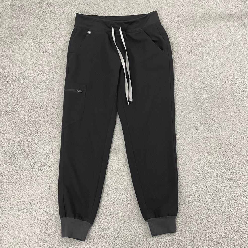 FIGS Pants Women S Black‎ Technical Collection Scrub Healthcare Workwear Joggers